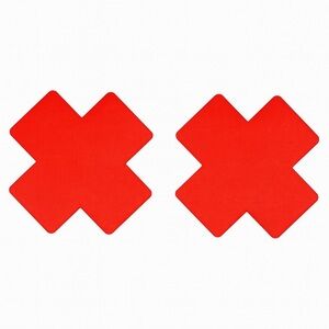 Red X Nipple Pasties Adhesive Covers | Festival Rave Lingerie